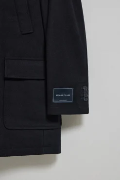 Abrigo azul marino Cambridge con detalles Polo Club