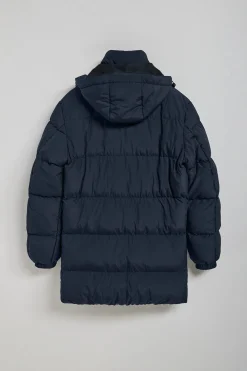 Abrigo azul marino Staten de capucha desmontable y detalles Polo Club
