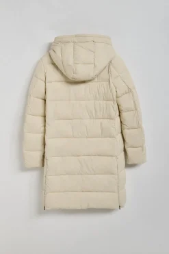 Abrigo beige Siena de capucha fija y detalles Polo Club