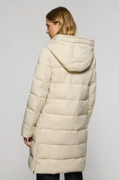 Abrigo beige Siena de capucha fija y detalles Polo Club