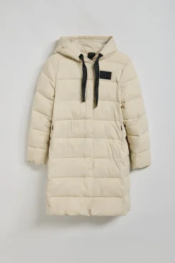 Abrigo beige Siena de capucha fija y detalles Polo Club