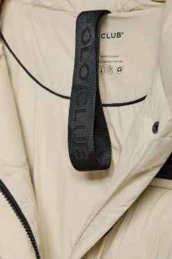 Abrigo beige Siena de capucha fija y detalles Polo Club