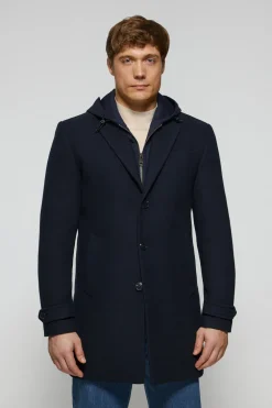 Abrigo Claude azul marino con detalles Polo Club