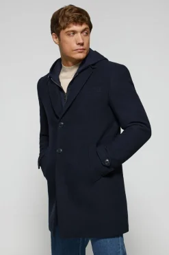 Abrigo Claude azul marino con detalles Polo Club