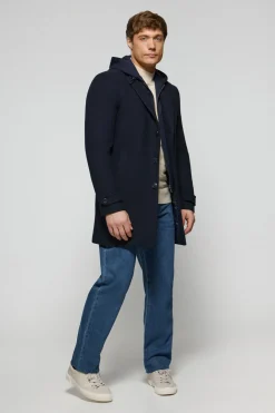 Abrigo Claude azul marino con detalles Polo Club