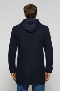 Abrigo Claude azul marino con detalles Polo Club