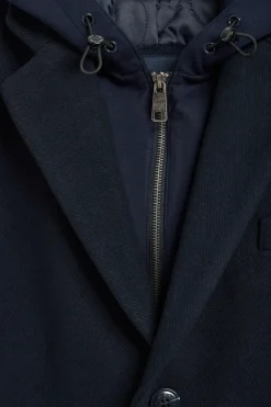 Abrigo Claude azul marino con detalles Polo Club