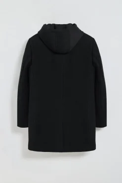 Abrigo Claude negro con detalles Polo Club