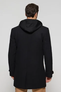 Abrigo Claude negro con detalles Polo Club