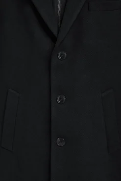 Abrigo Claude negro con detalles Polo Club