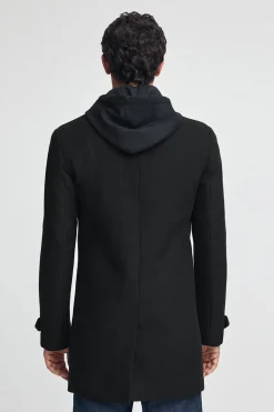 Abrigo Clement negro con logo Polo Club