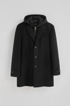 Abrigo Clement negro con logo Polo Club