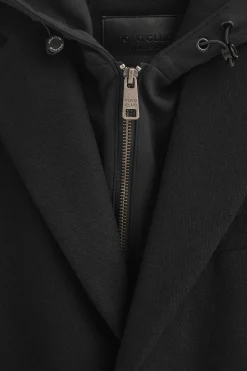 Abrigo Clement negro con logo Polo Club