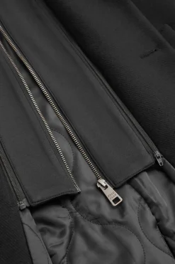Abrigo Clement negro con logo Polo Club
