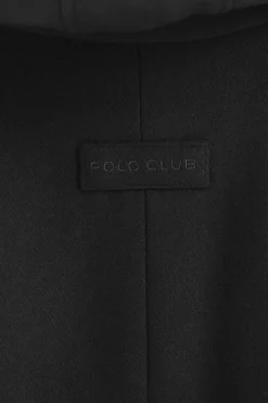 Abrigo Clement negro con logo Polo Club