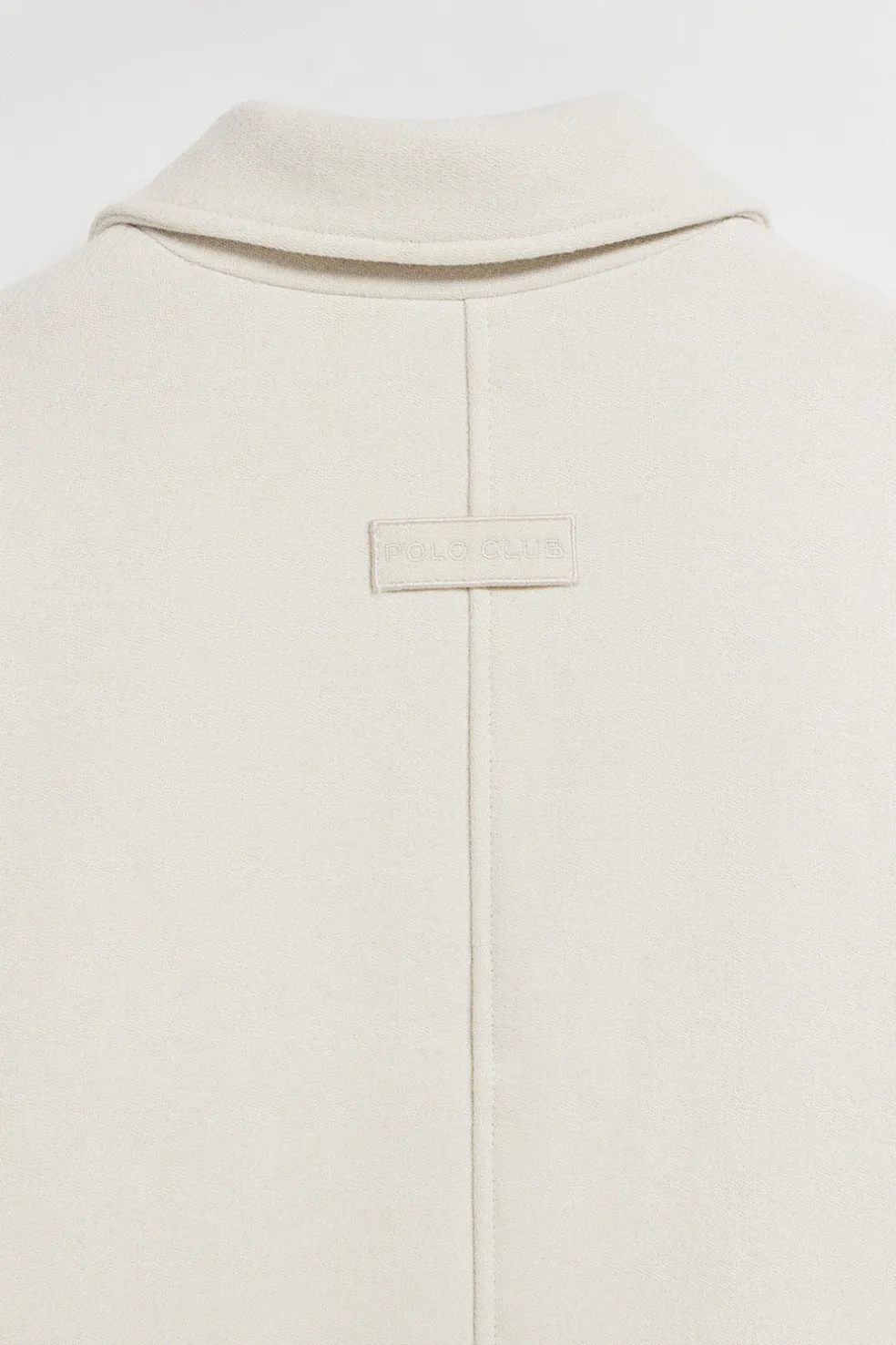 Abrigo corto Lita beige abotonado y detalles Polo Club