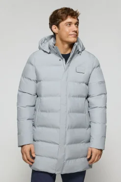 Abrigo gris Courchevel de capucha desmontable y detalles Polo Club