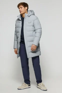 Abrigo gris Courchevel de capucha desmontable y detalles Polo Club