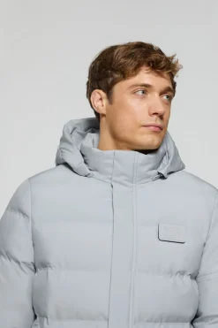 Abrigo gris Courchevel de capucha desmontable y detalles Polo Club