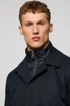 Abrigo Hunter azul marino con detalles Polo Club