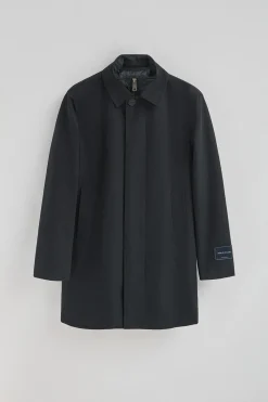 Abrigo Hunter azul marino con detalles Polo Club