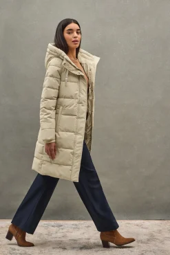 Abrigo Iris Coat color crudo con logo Polo Club