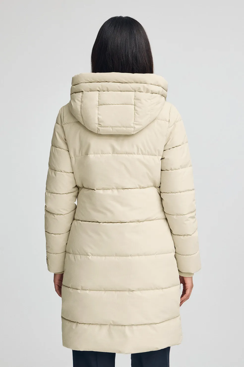 Abrigo Iris Coat color crudo con logo Polo Club