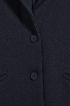 Abrigo Kate abotonado azul marino con detalles Polo Club