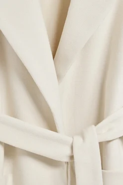 Abrigo largo Carrie beige de paño y detalles Polo Club
