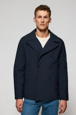Abrigo lobo de mar azul marino Manhattan con detalle Polo Club