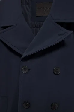Abrigo lobo de mar azul marino Manhattan con detalle Polo Club