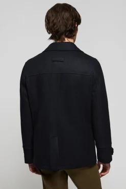 Abrigo lobo de mar Calum azul marino con detalles Polo Club