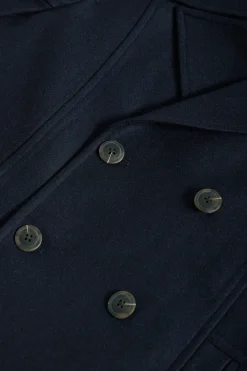 Abrigo lobo de mar Calum azul marino con detalles Polo Club