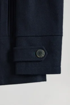 Abrigo lobo de mar Calum azul marino con detalles Polo Club