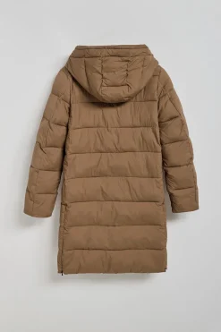 Abrigo marrón Siena de capucha fija y detalles Polo Club