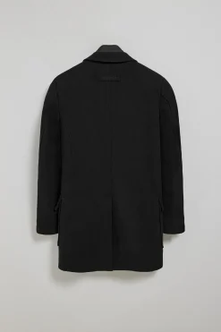 Abrigo negro Cambridge con detalles Polo Club