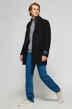 Abrigo negro Cambridge con detalles Polo Club