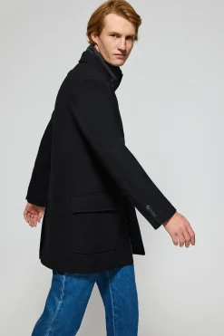 Abrigo negro Cambridge con detalles Polo Club