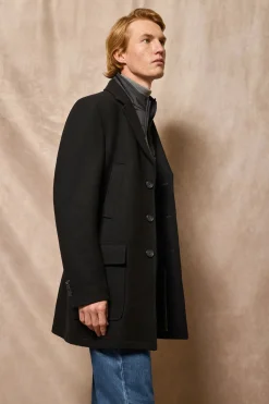 Abrigo negro Cambridge con detalles Polo Club