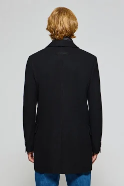 Abrigo negro Cambridge con detalles Polo Club