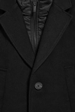 Abrigo negro Cambridge con detalles Polo Club