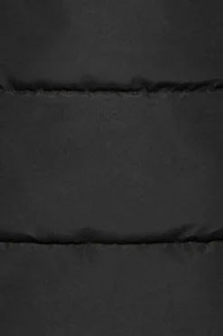 Abrigo Polar negro con capucha fija y detalles Polo Club