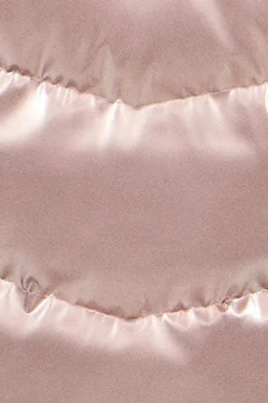 Abrigo rosa metalizado Catele de capucha fija y detalles Polo Club