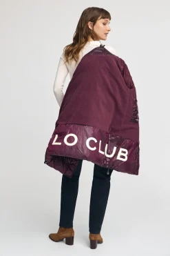Abrigo Silvon Coat granate con logo Polo Club