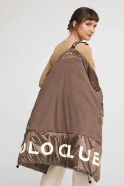 Abrigo Silvon Coat marrón con logo Polo Club