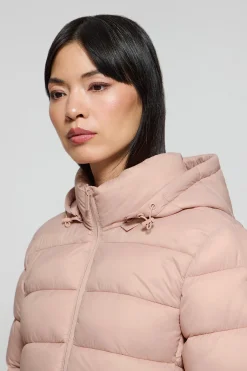 Abrigo Suzette ultralight rosa palo con parche Rigby Go