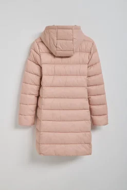 Abrigo Suzette ultralight rosa palo con parche Rigby Go