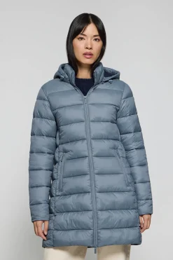 Abrigo Suzette ultralight azul denim con parche Rigby Go