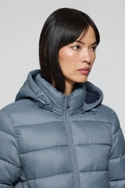 Abrigo Suzette ultralight azul denim con parche Rigby Go