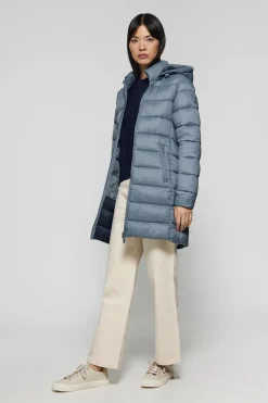 Abrigo Suzette ultralight azul denim con parche Rigby Go
